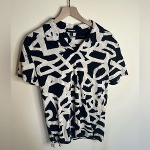 Mens Express camp collar polo